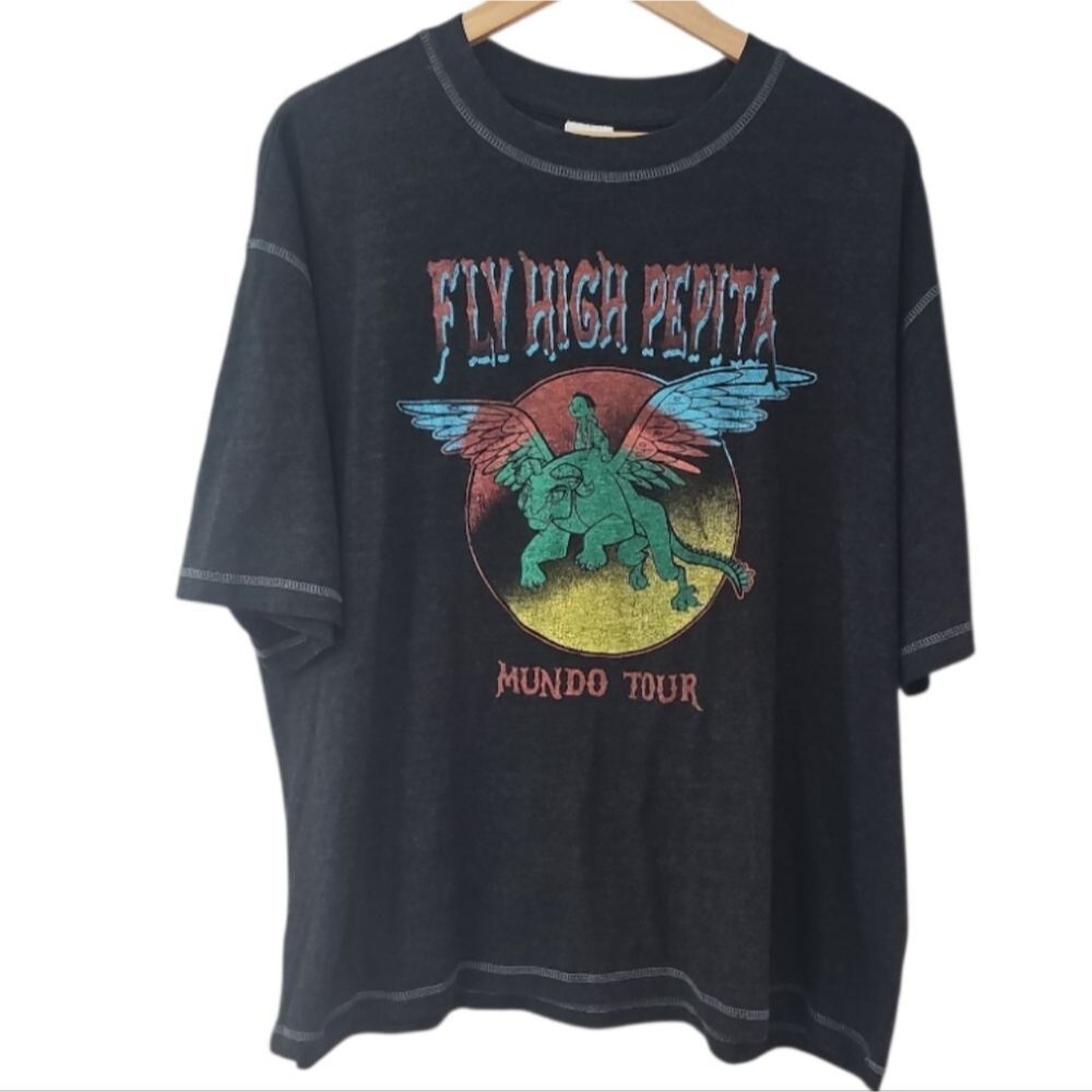 Disney Pixar Coco Pepita Graphic Tee Women’s Sz L Vintage Wash Disney Parks NWOT